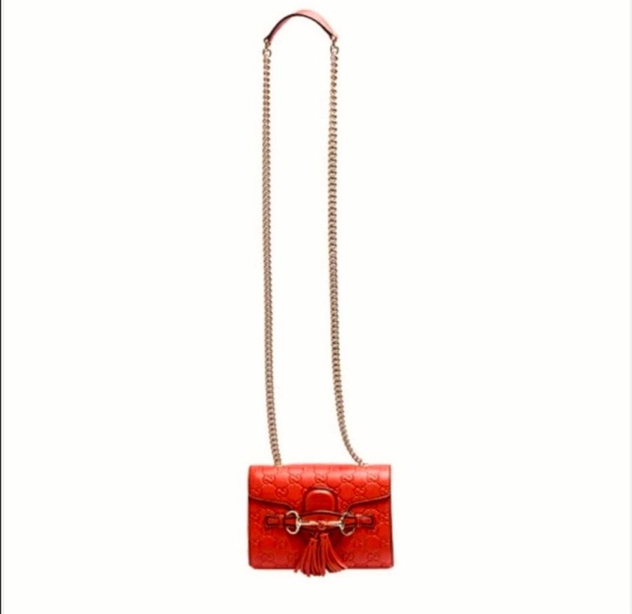 ［GUCCI ]Emily Guccissima 系列鍊袋包 九五新🧡-4