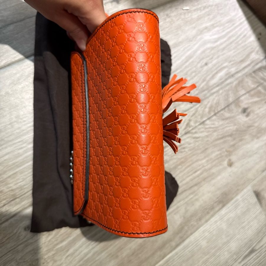 ［GUCCI ]Emily Guccissima 系列鍊袋包 九五新🧡-11