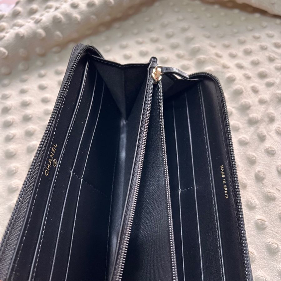 Chanel boy系列長夾牛皮魚子醬（附盒子/防塵套/緞帶）-8