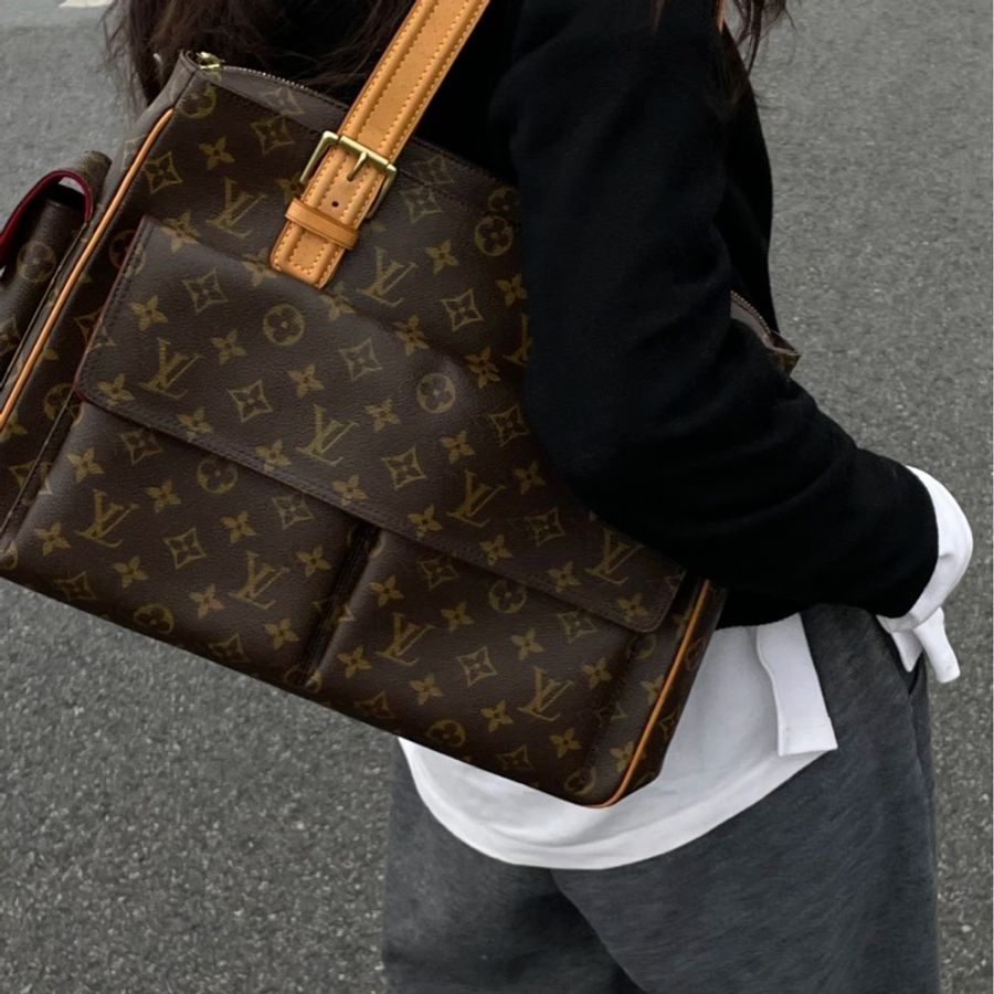 🌷Louis Vuitton 駱駝包單肩包|經典花紋✦fufu style 精品✦ 氣質款|-5