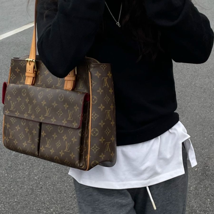 🌷Louis Vuitton 駱駝包單肩包|經典花紋✦fufu style 精品✦ 氣質款|-6