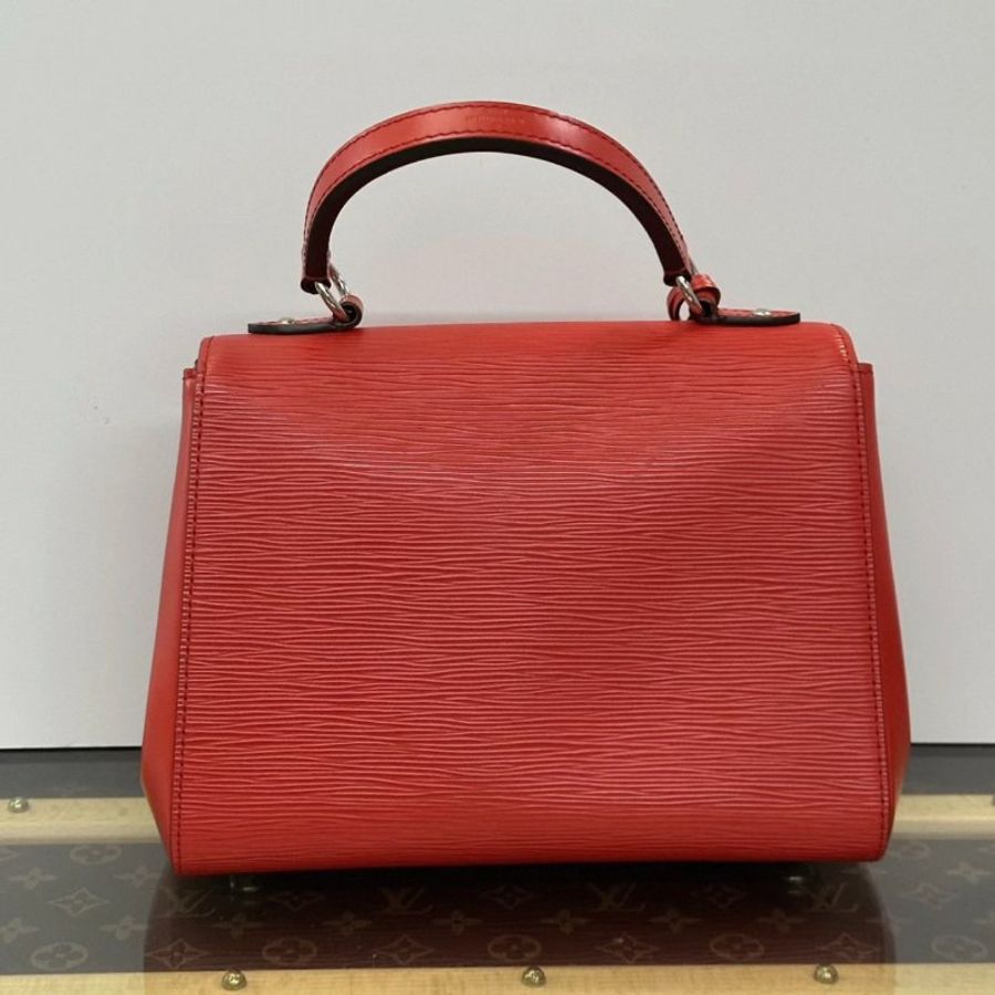 ️LV 紅色cluny 水波紋手提肩背斜背包25.5*19*5.5 98新配件盒子塵袋-3