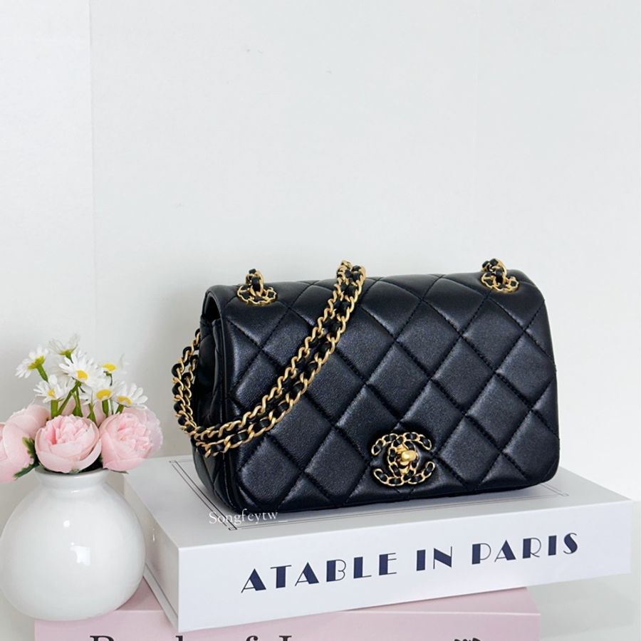 Chanel 羊皮 兩用鍊包 24P 19 Flap bag-0
