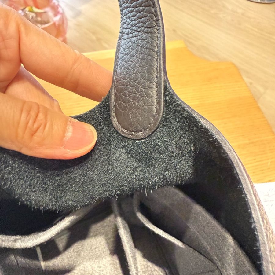愛馬仕 菜籃子18 黑銀 免配貨-37
