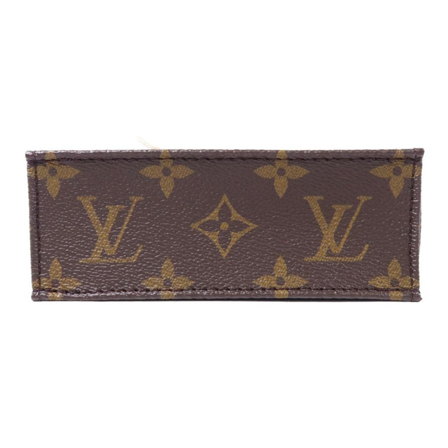 LOUIS VUITTON Monogram Petit Sac Plat金扣手挽肩背兩用袋-3