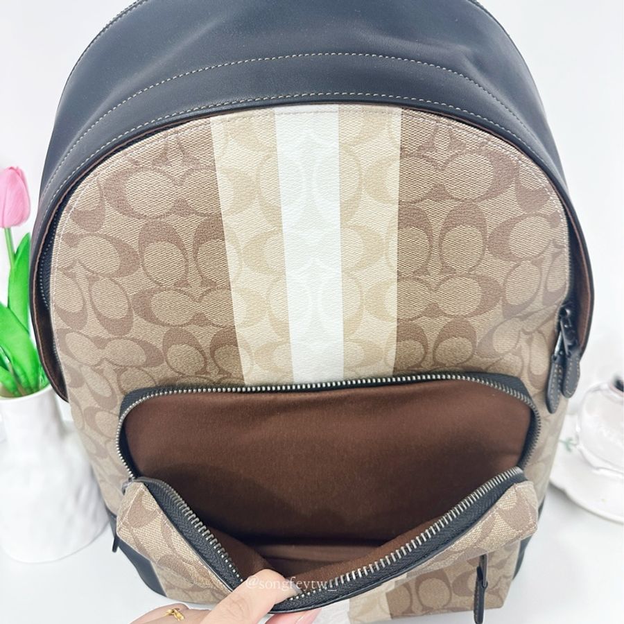 Coach 男款 雙拉鍊後背包-3