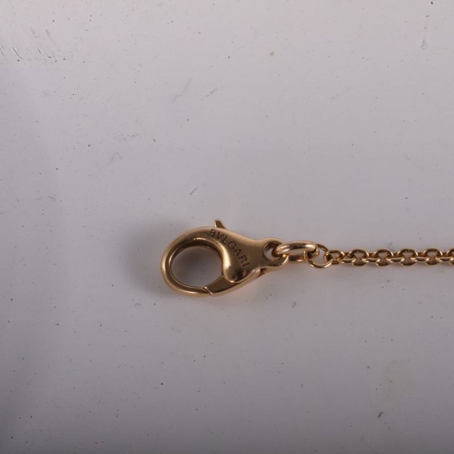 BVLGARI B.ZERO1小彈簧手鏈18K玫瑰金/黑陶瓷M-L碼玫瑰金手鍊/手環-3