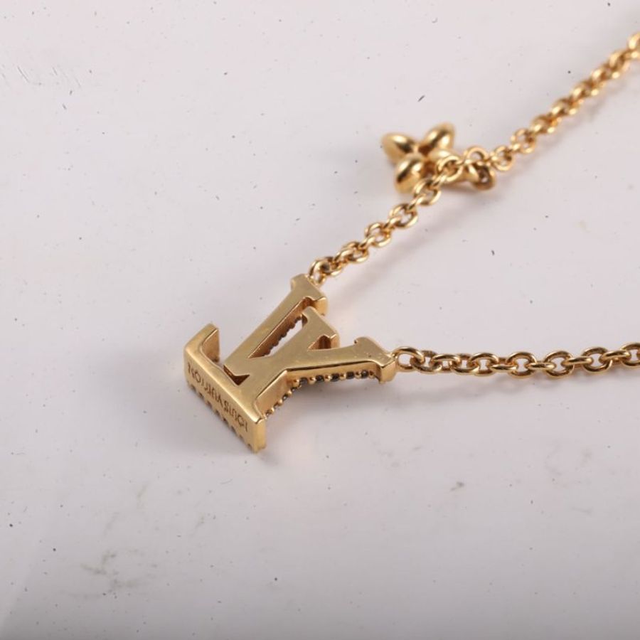 LOUIS VUITTON 合金LV帶鑽項鏈項鍊-3