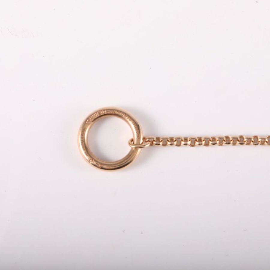 HERMES 18K玫瑰金鑽石玫瑰金CHAINEDANCRECHAOS豬鼻子手鏈SH18K/手鍊/手環-3