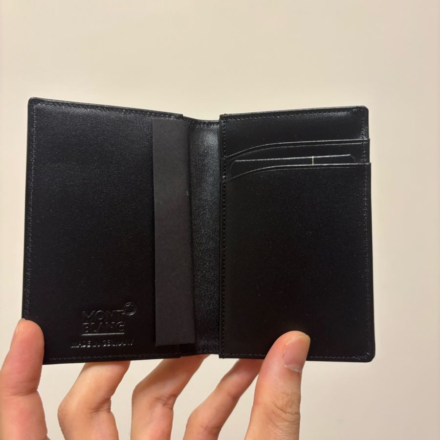MONTBLANC 萬寶龍德國 MB 經典小牛皮名片夾 14108德國 MB名牌 知名百年品牌-3