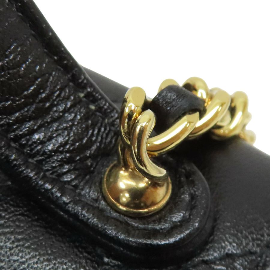 黑色菱格紋羊皮圓弧鏈背背【CHANEL 香奈兒】 AP3367-14