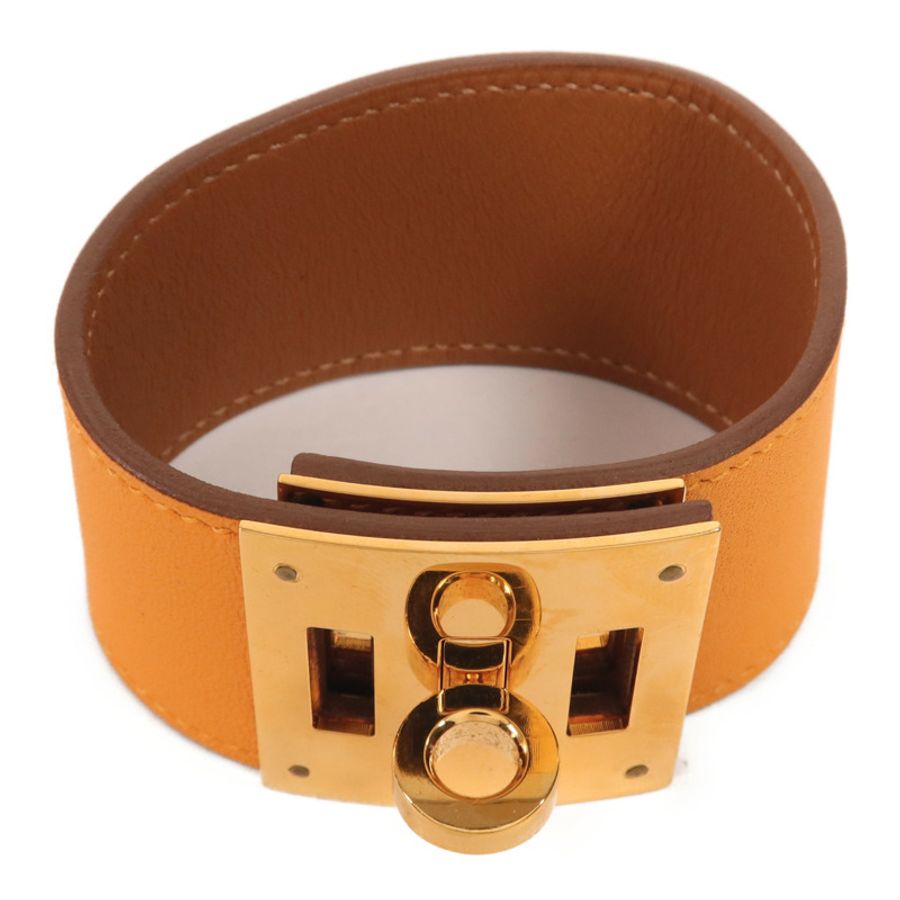 HERMES Swift皮革Kelly Dog金扣手帶-4