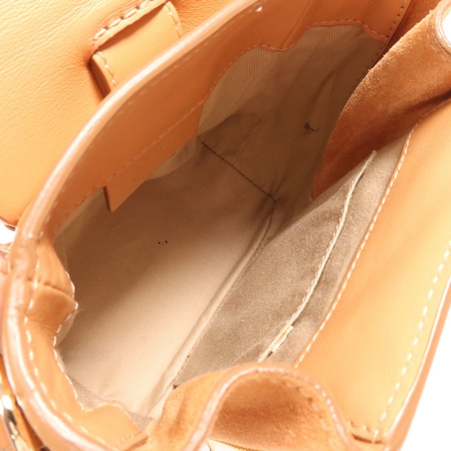 Chloe 牛皮皮革Backpack金扣背包-4