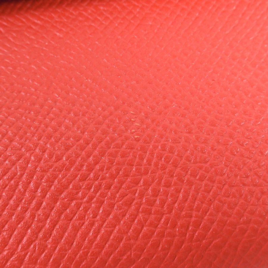HERMES Epsom皮革Kelly Long Wallet銀扣長錢包Rouge Casaque-19