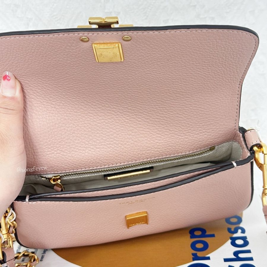 Tory Burch｜TB Britten 大金logo 雙背帶法棍包-5