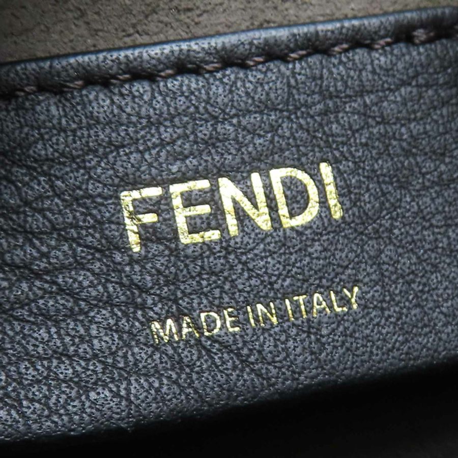 棕色牛皮 Mon Tresor 水桶包肩背【FENDI 芬迪】 8BS010-6