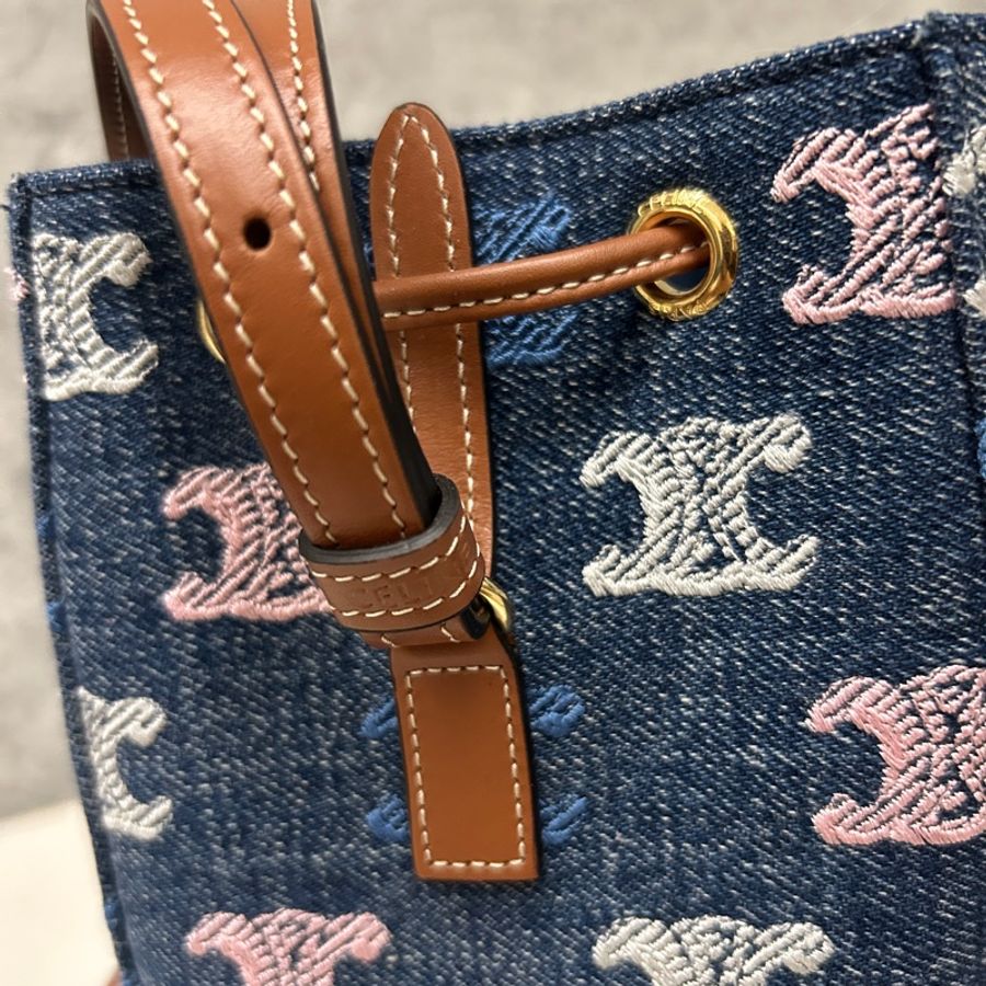 Celine 2025限量新款 牛仔燒賣包-2