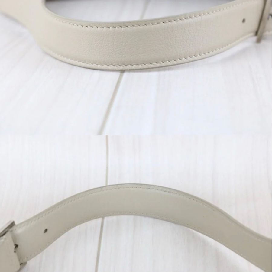 「JL精品代購」97新 Ysl LE 5A7 Hobo 海鹽色pm-8
