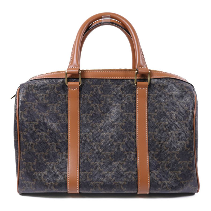 CELINE 塗層帆布Large Boston IN Triomphe金扣手挽肩背兩用袋-1