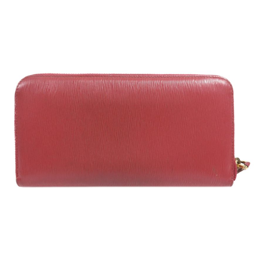 PRADA 牛皮皮革Zipper Long Wallet金扣長錢包-1