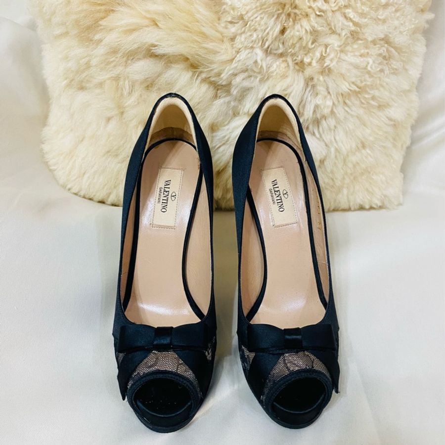 Valentino 極致性感網紗高跟鞋-6