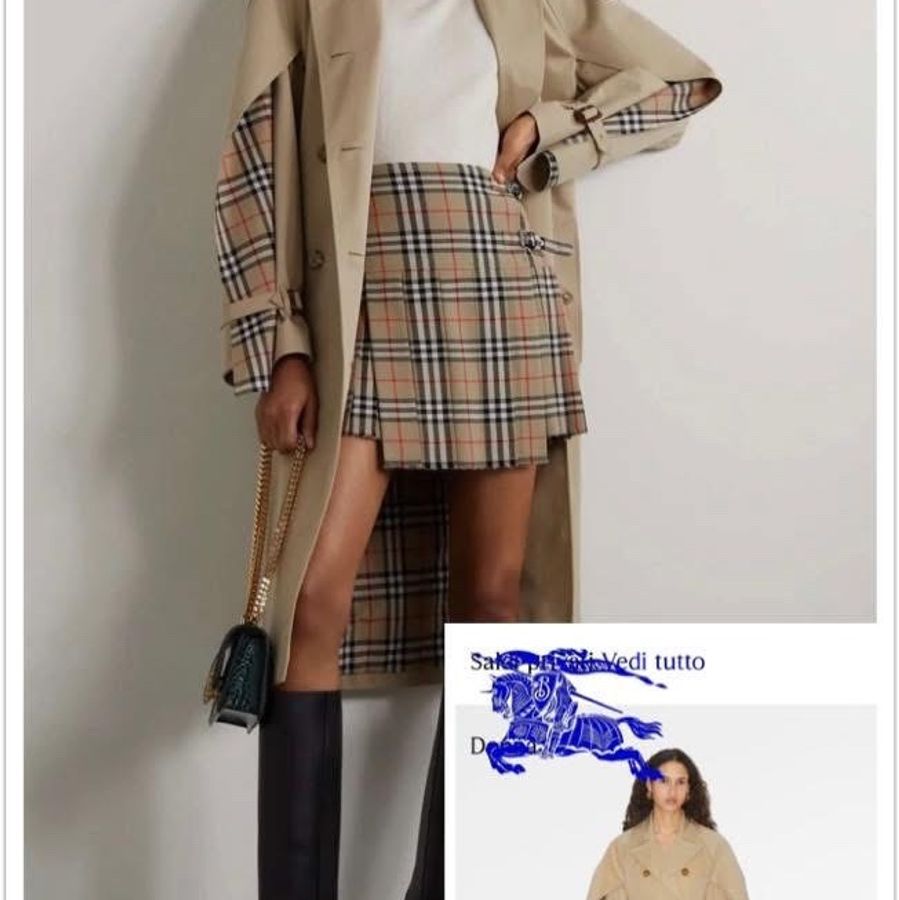 BURBERRY英國蜜色斗篷袖風衣UK2-0