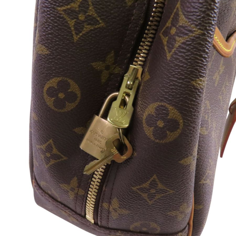 LOUIS VUITTON Monogram Deauville金扣手挽袋-9