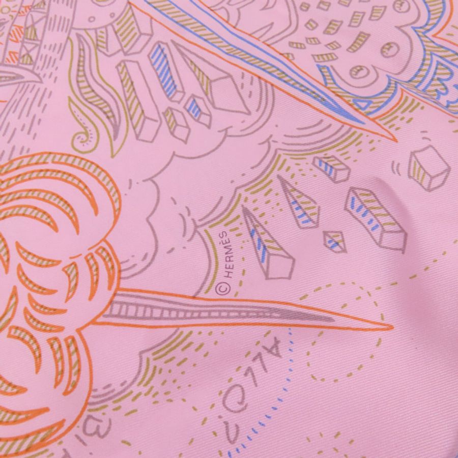 HERMES 絲質Scarf 90x90絲巾-6