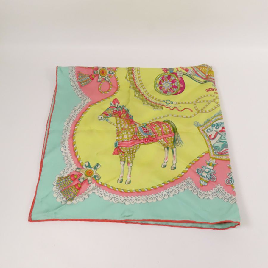 HERMES 絲質Scarf 120X120絲巾-7
