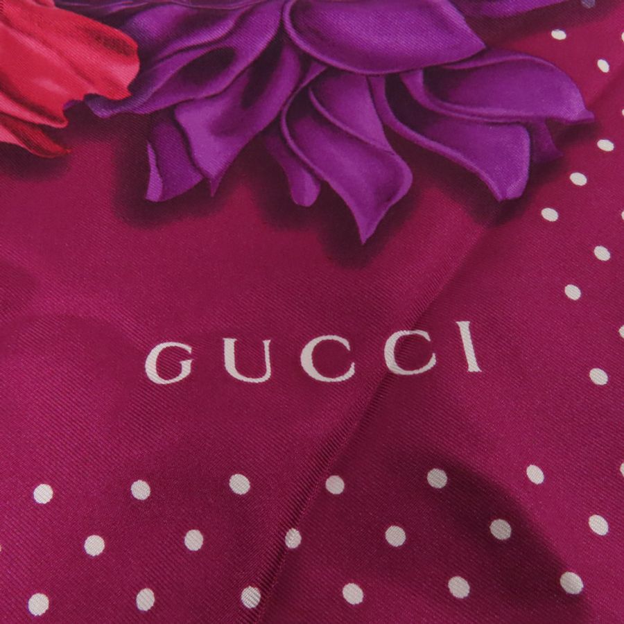 GUCCI 絲質Scarf 120x120絲巾-8