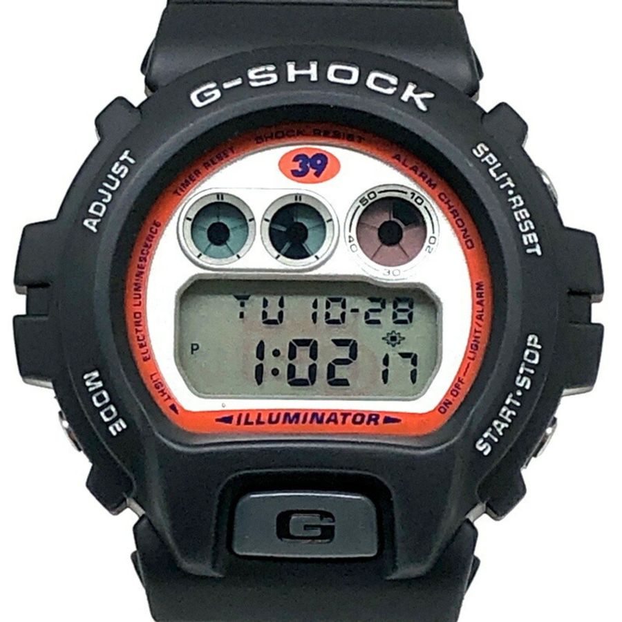卡西歐 G-SHOCK DW-6900BSK-9 手錶,高田道場與櫻庭和志合作款,限量版型號 SAKU39,KSEL 字樣,2001 年發售,三國丘店,IT30L9ZMO61I-0