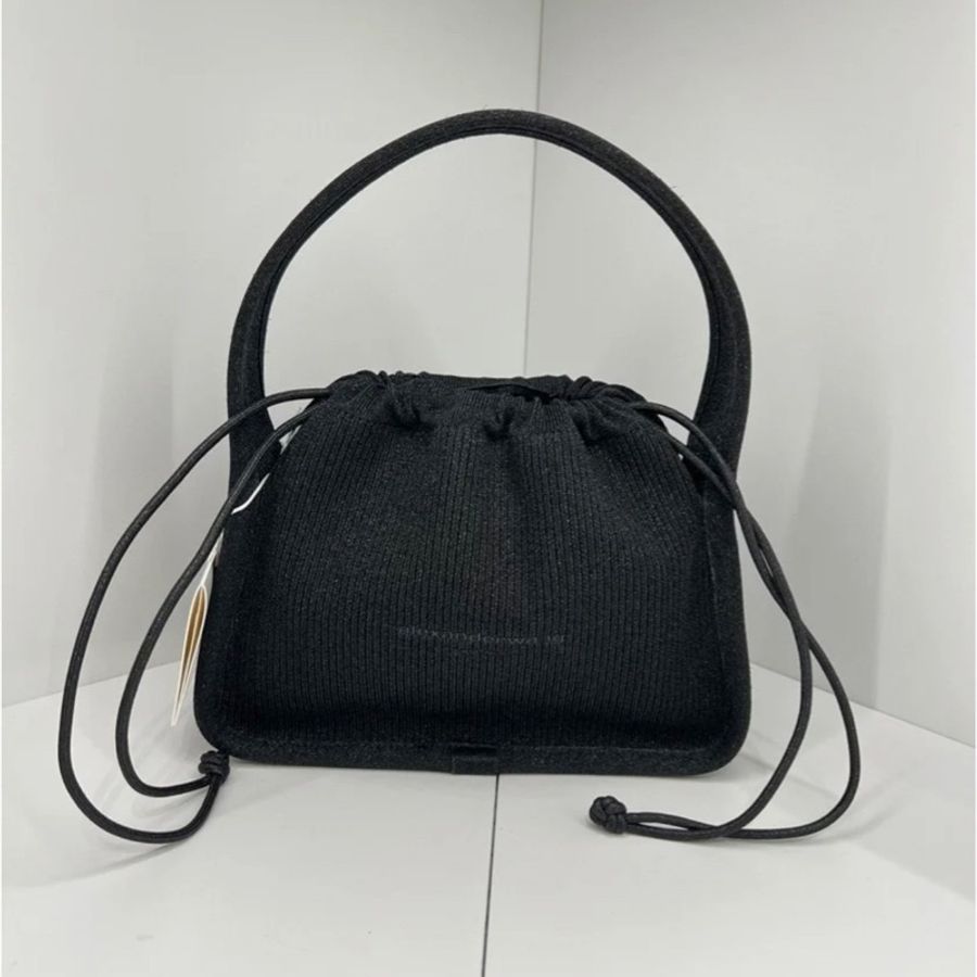Alexander Wang Ryan 針織 托特包 黑色/灰色-0