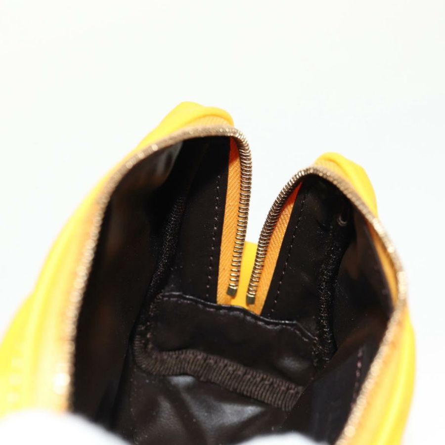 【日本直送】FENDI Zucca帆布FF壓花尼龍黃色金色正品手拿包 150880M-17