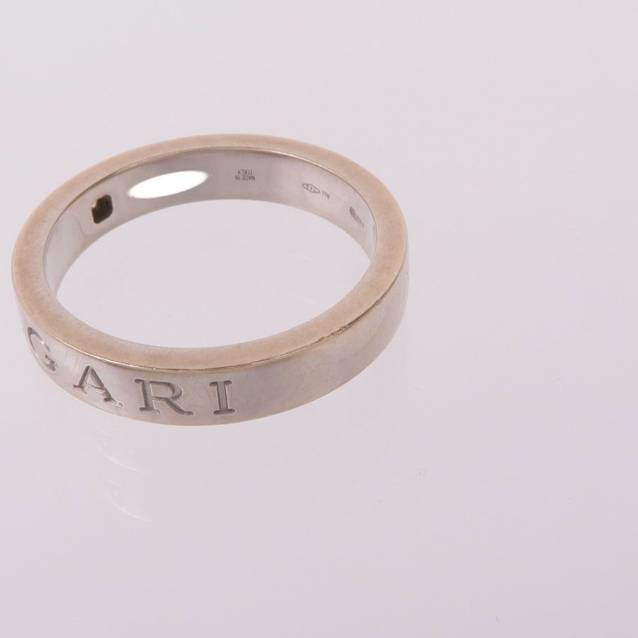 BVLGARI 18K白金B.Zero1 Essential Ring鑽石戒指Bvlgari#61/US#9.5-7