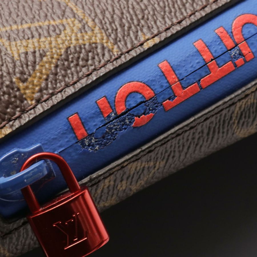 棕色 原花 帆布 Outdoor 後背包【LOUIS VUITTON LV 路易威登】 M43834-5