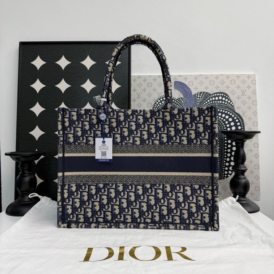 Dior Oblique經典刺繡老花tote托特 中號 手提包 尺寸約36*27.5*16.5 配件:塵袋-1