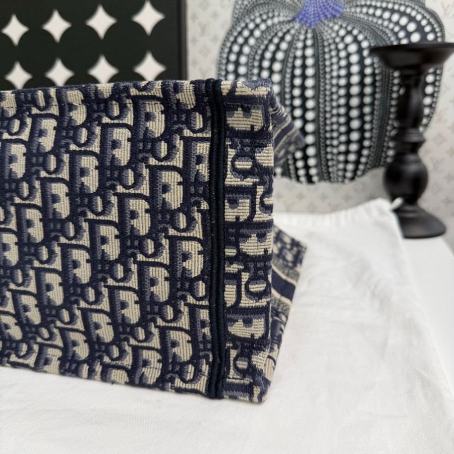 Dior Oblique經典刺繡老花tote托特 中號 手提包 尺寸約36*27.5*16.5 配件:塵袋-4
