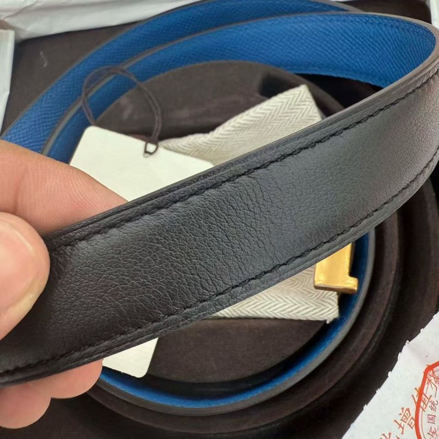 Hermes.H belt 女款mini 康康constance皮帶-3