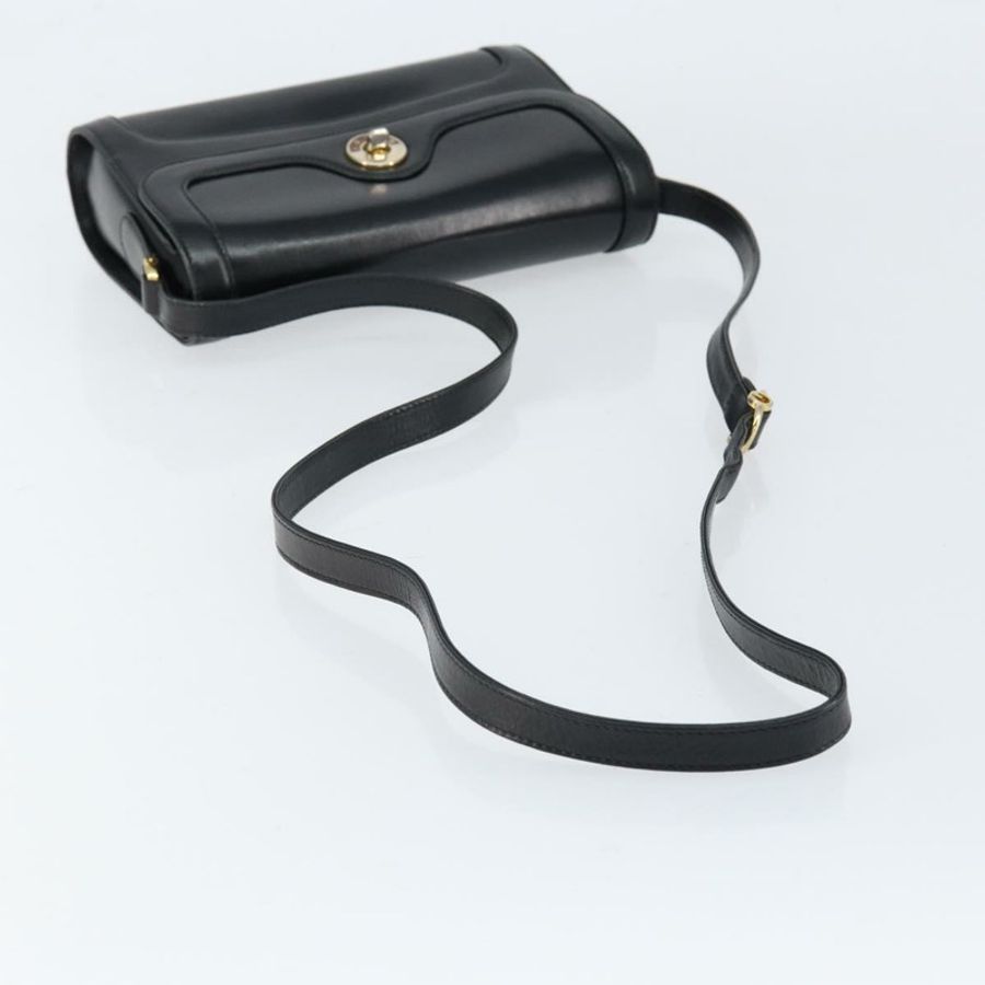 【日本直送】GUCCI 黑色金色皮革單肩包 001 256 1161 正品 ep11851-6