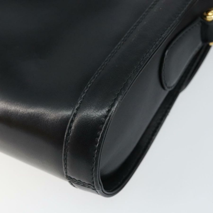 【日本直送】GUCCI 黑色金色皮革單肩包 001 256 1161 正品 ep11851-14