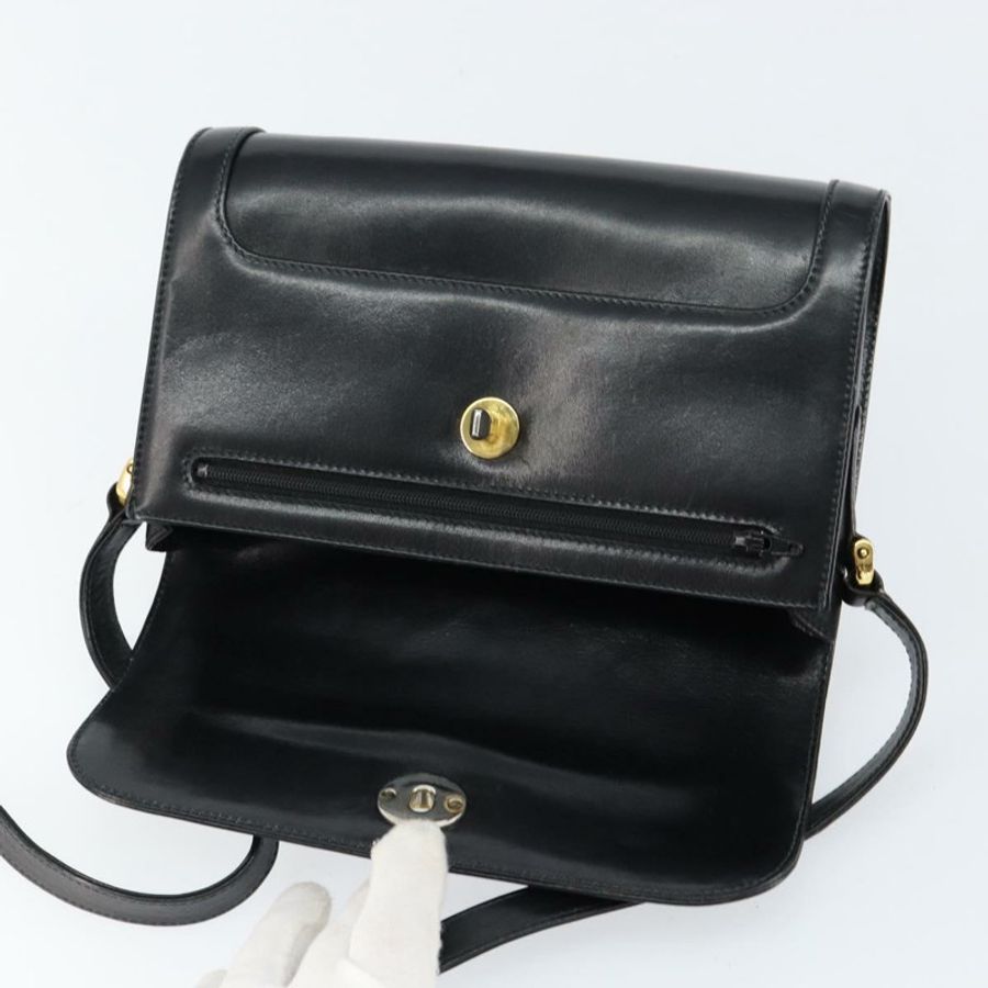 【日本直送】GUCCI 黑色金色皮革單肩包 001 256 1161 正品 ep11851-17