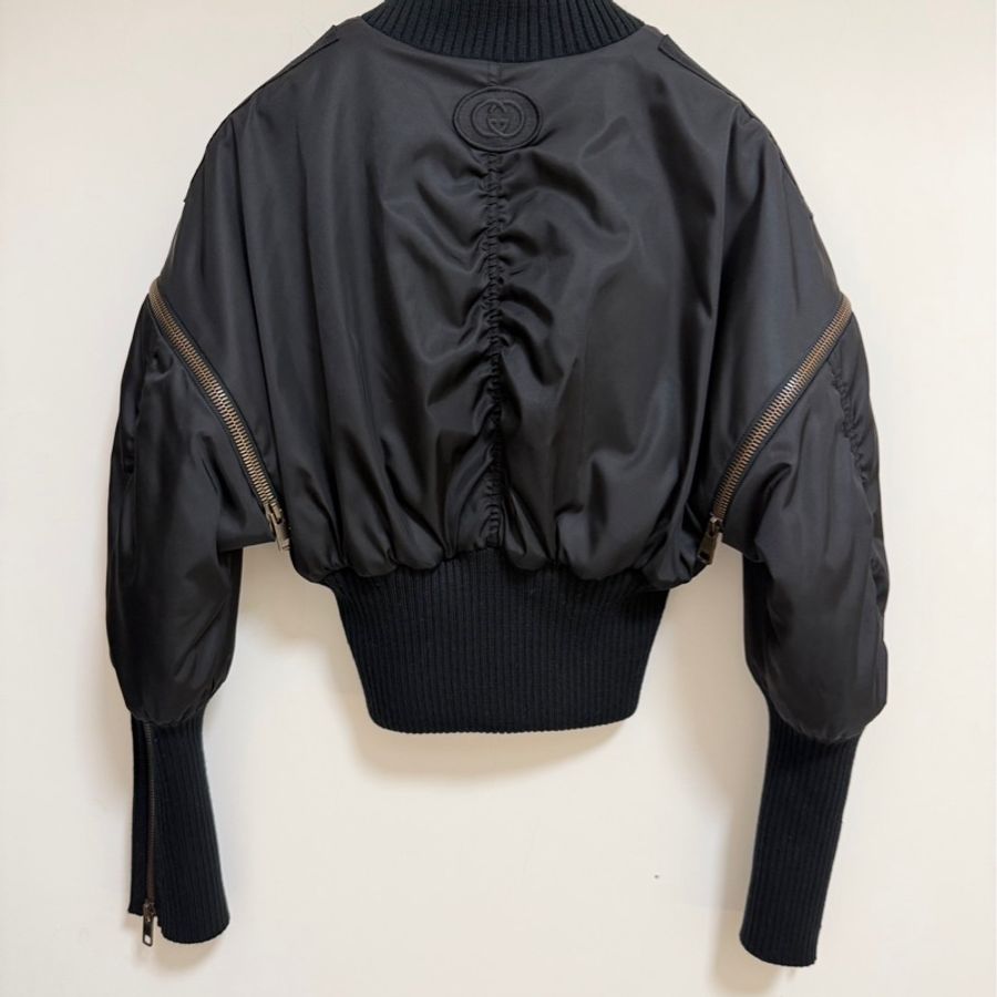 Gucci 飛行員短板夾克 內裡100%羊毛 原價近10萬-7