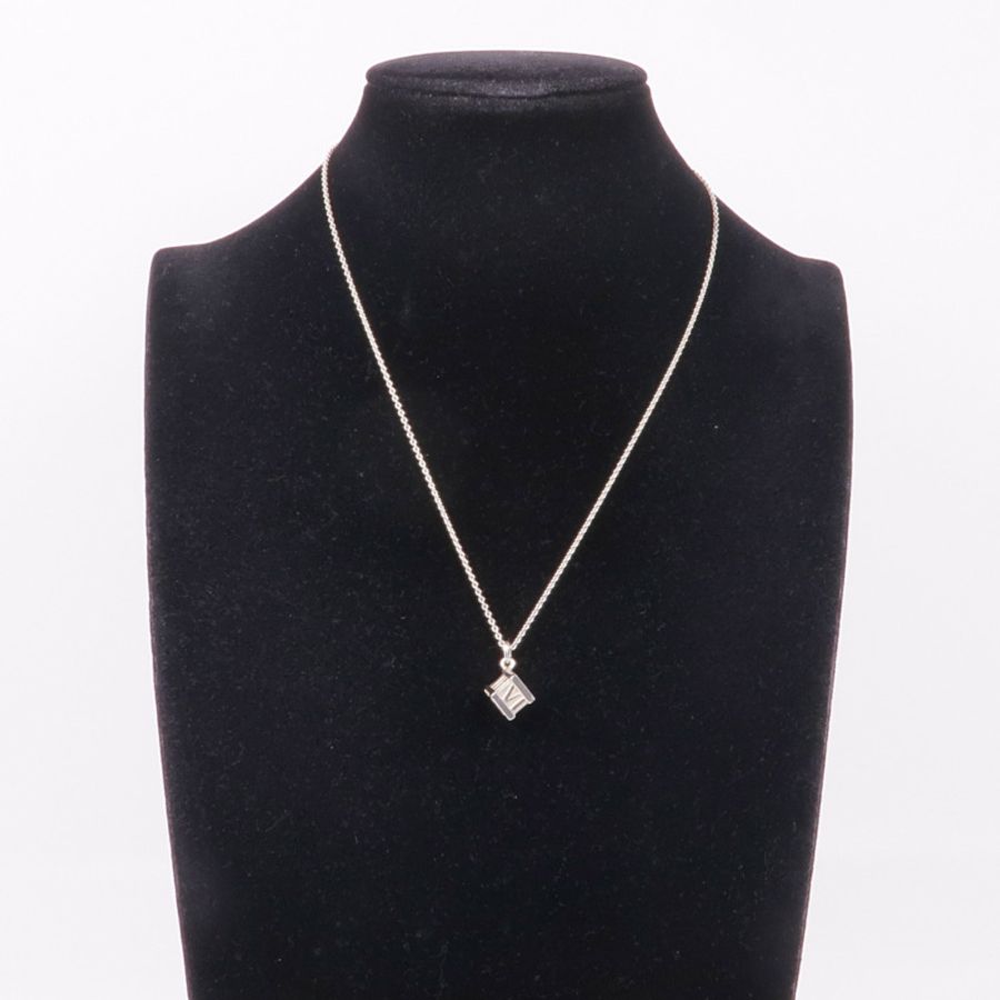 TIFFANY&CO 925純銀Atlas Cube Necklace項鍊-9