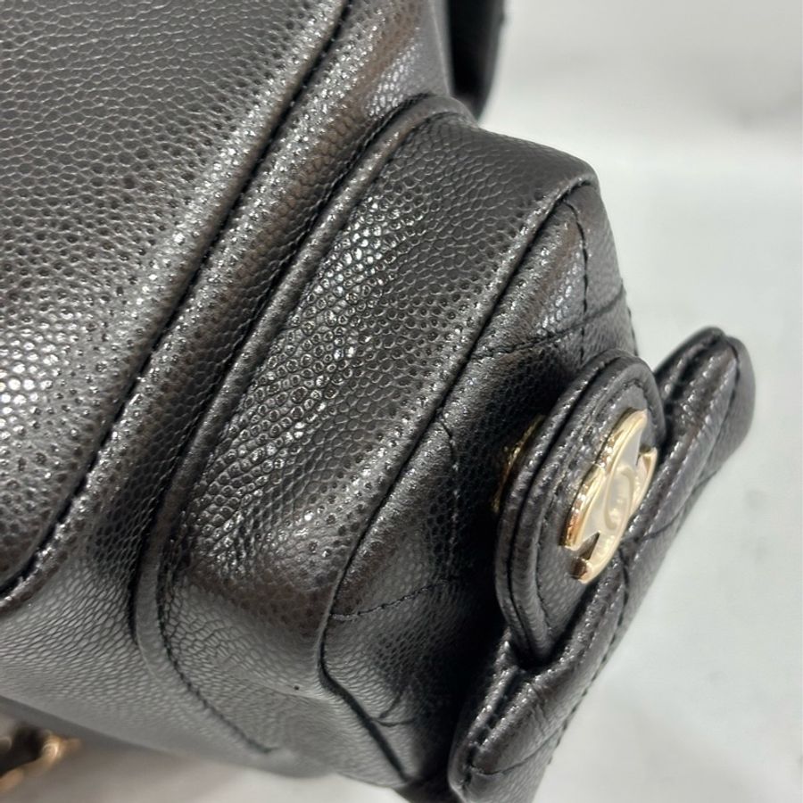 CHANEL AS4399 DUMA 黑色荔枝皮金鍊 坦克包炸藥包後背包肩背包側背包手提包-20