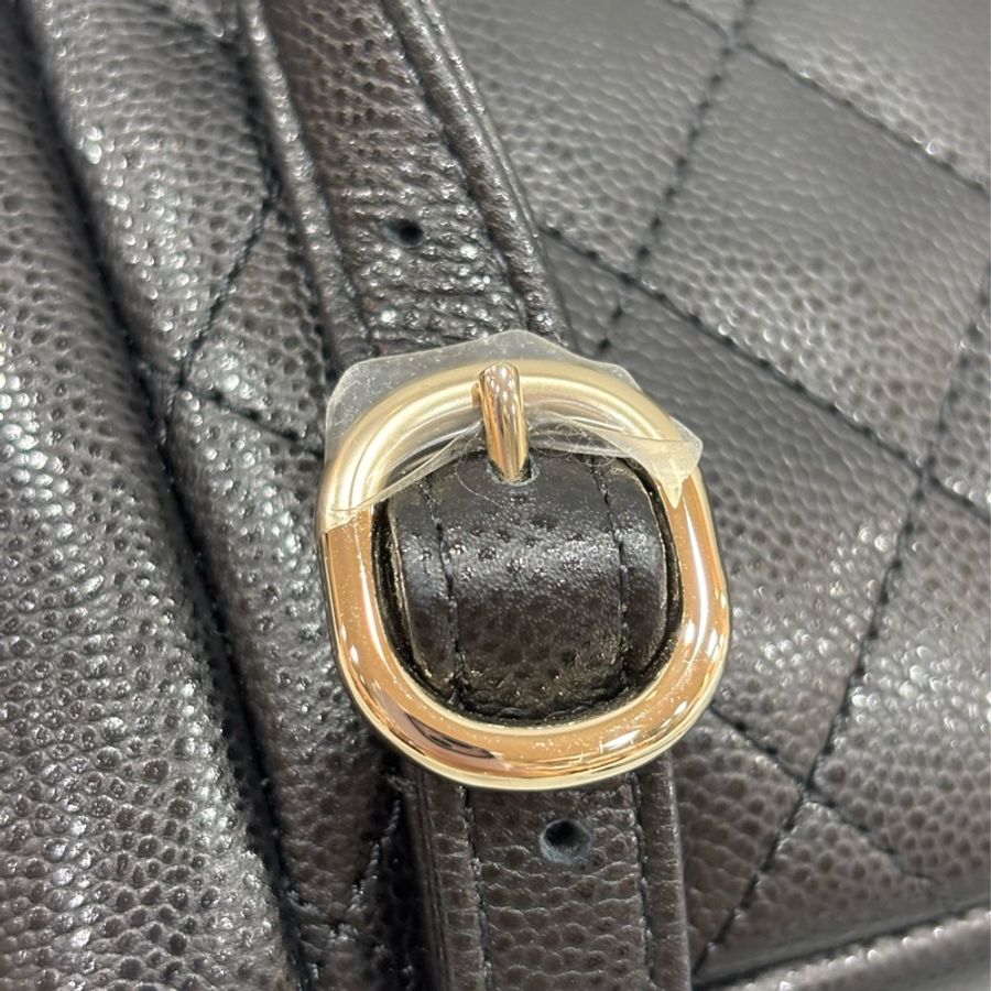 CHANEL AS4399 DUMA 黑色荔枝皮金鍊 坦克包炸藥包後背包肩背包側背包手提包-27