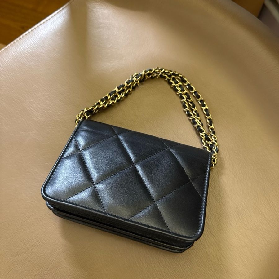 Chanel 牛皮晚宴包 麗晶購證-6
