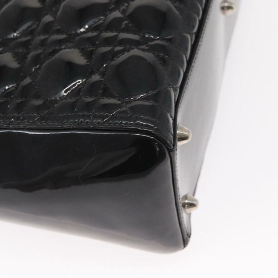 【日本直送】Christian Dior Canage 琺瑯兩用手袋 黑色銀色 正品 BA7509-15