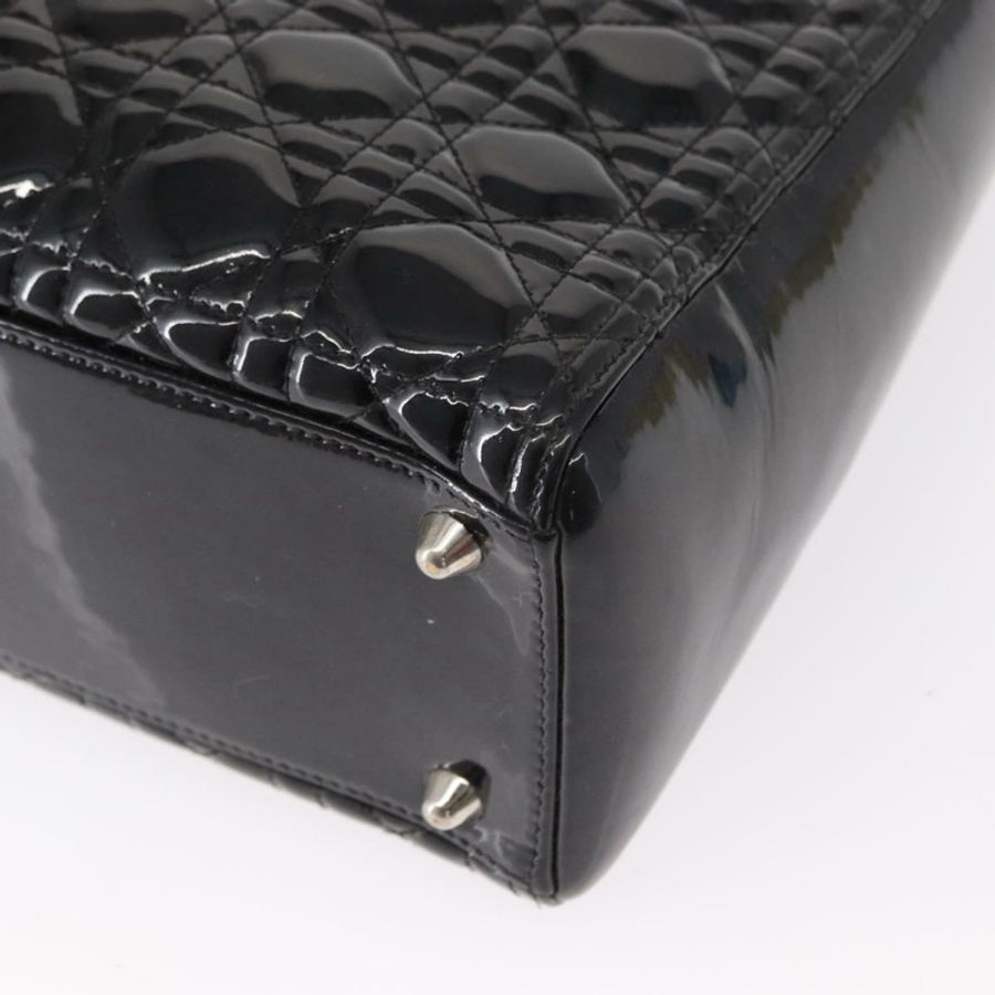 【日本直送】Christian Dior Canage 琺瑯兩用手袋 黑色銀色 正品 BA7509-16