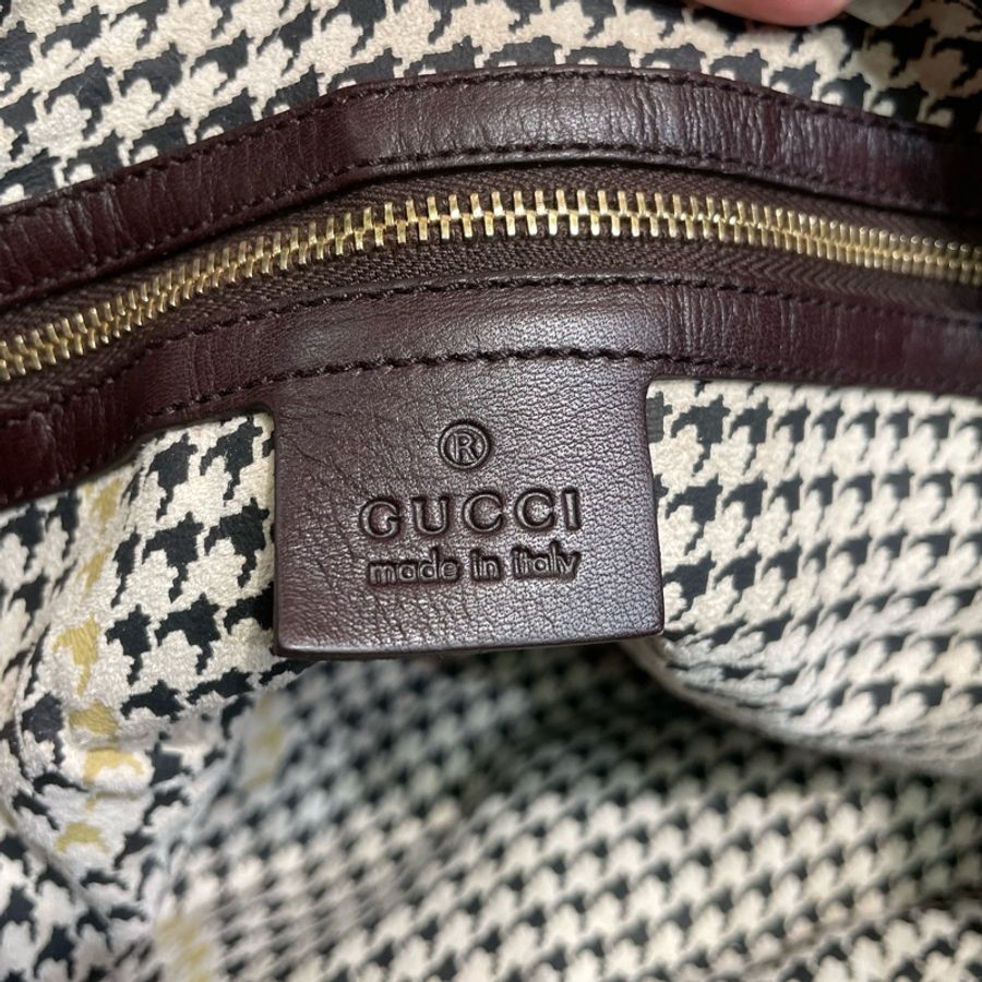 Gucci 雙帶狐狸毛Tote Bag-7