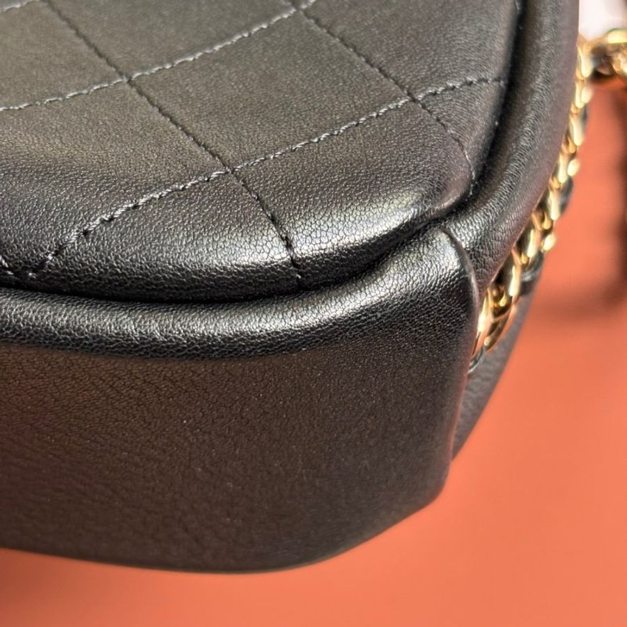 ::CHANEL:: AS0140 黑色旋轉雙C LOGO 相機包 斜背包-9